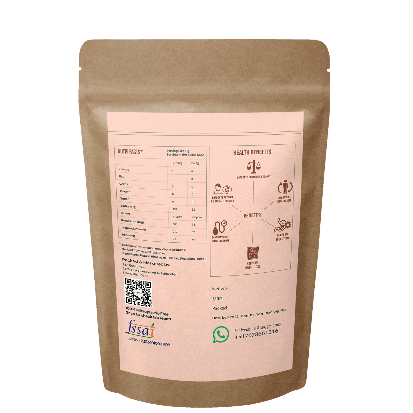 Iodized Himalayan Pink Salt