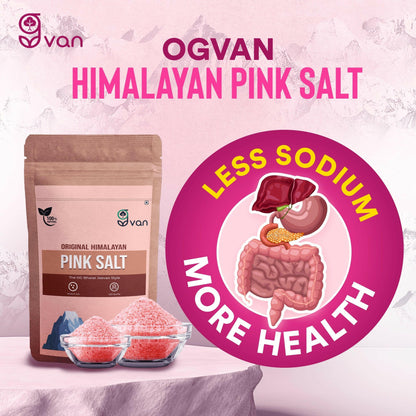 Ogvan Iodized Himalayan Sendha Namak – lower sodium than table salt, more minerals, better health