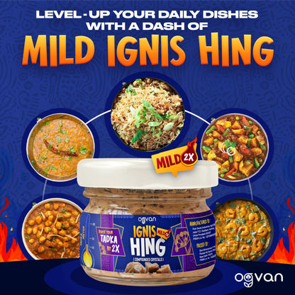 Ogvan Ignis Mild Compounded Hing Powder – the tadka secret behind bold Indian dals, sabzis and curries