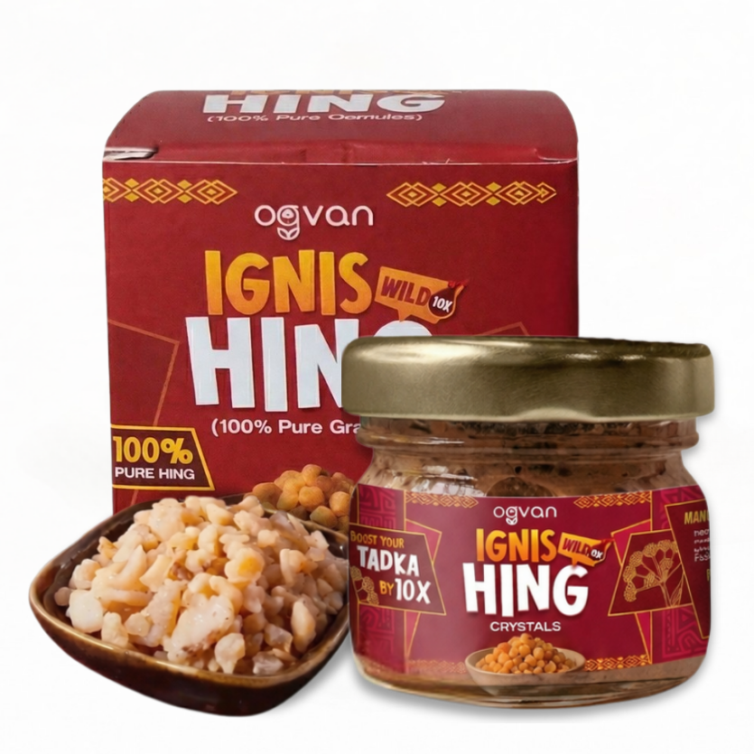 Ogvan Ignis Wild Pure Hing Granules: India's only FSSAI lab-certified 100% pure asafoetida, no fillers