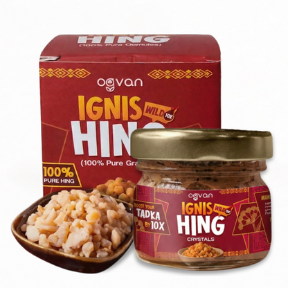 Ogvan Ignis Wild Pure Hing Granules: India's only FSSAI lab-certified 100% pure asafoetida, no fillers